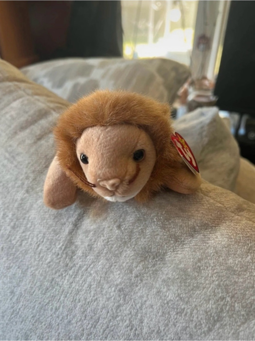 Vintage TY Beanie Baby Roary the Lion 1996 Plush With Tags